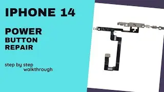 how to repair iPhone 14 power button flex - narrated walkthrough