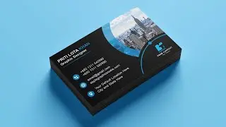Business Card Design in Photoshop | Visiting Card Tutorial | Business Card Size