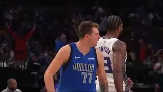Luka Doncic Turns Into Steph Curry After CRAZY Logo 3 as if it's practice as the shot clock expires