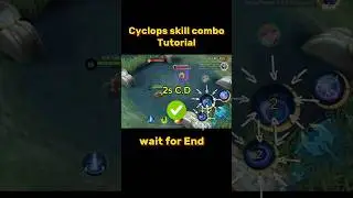 Cyclops Skill combo Tutorial Mobile legends 