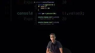 Generator function in JavaScript 