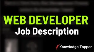 Web Developer Job Description | Web Developer Roles and Responsibilities | Web Developer Kaise Bane