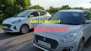 DRAG Race - Hyundai Aura vs Maruti Swift Amt