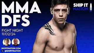 MMA DFS - FIGHT NIGHT | Novembre 2, 2024 | DraftKings DFS Picks, Plays and Process