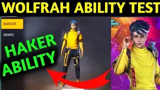 WOLFRAHH CHARACTER ABILITY TEST |wolfrahh ability in free fire | FREE FIRE ABILITY TEST