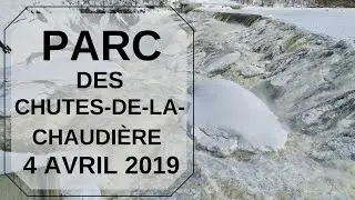 Parc des Chutes-de-la-Chaudière, Québec, Canada - 4 Avril 2019