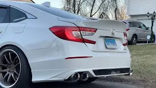 2019 Honda Accord sport muffler and resonator delete