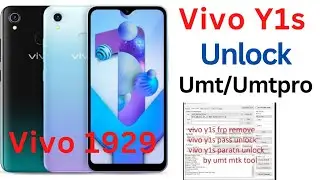 Vivo Y1s Password And Frp Unlock Umt/Umtpro || Vivo 1929 Unlock Umt/Umtpro ||