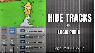 Hide Tracks to CLEAN UP Your Session - Logic Pro X Quick Tip