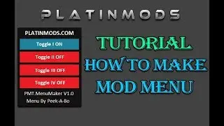 [Tutorial] Platinmods Menu Maker - How To Make Mod Menu