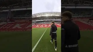 Путь от базы до стадиона перед матчем от первого лица 🤳🏻