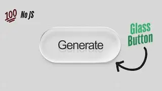 Glass button using pure css | Web design