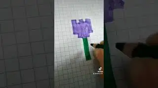 tulipanes de píxel#manualidades #tutorial