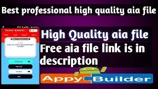High professional aia | professional apk aia free | appybuilder aia free high professional app