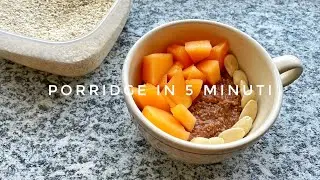 Porridge veloce al microonde - cremoso e delizioso 🤩