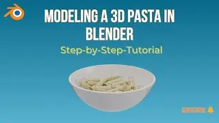 3D pasta in Blender | easy tutorial