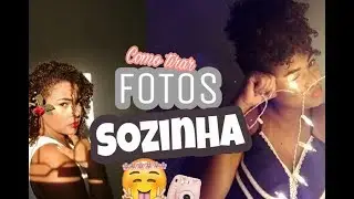 Como Tirar FOTOS TUMBLR SOZINHA com celular Cabelo Cacheado✨
