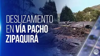 Así fue el deslizamiento en la vía Pacho-Zipaquirá dejó varias personas lesionadas