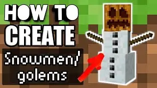 Minecraft - how to create snowmen/snow golems