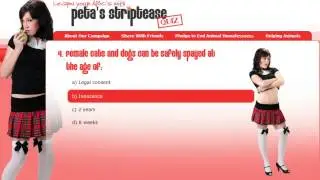 TouchPad plays: PETA Striptease Quiz