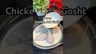 Chicken aab gosht in full wazwan taste and style! #kashmir #kashmirfoodfusion #wazwan