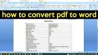 how to convert pdf to word|pdf to word converter in pc|how to convert word to pdf without software