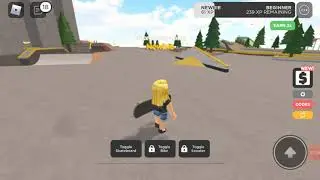 Trying out a BMX bike on Skate park/Roblox