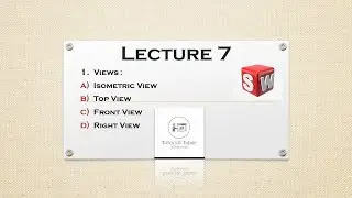 how to change views in Solid works by Tutorial Tuber