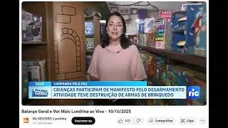 Reportagem da RICTV Arma Não é Brinquedo