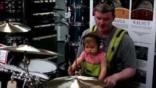 Baby On Drums! | Donn Bennett Drum Studio
