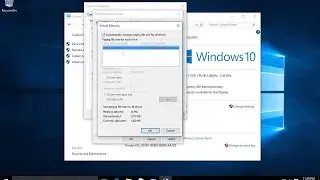 Adjust Virtual Memory on windows 10 to optimize system performance