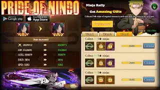 Pride Of Nindo Ninja Rally💯% Collected√Get Amazing Gifts! Sage Madara Maxed Star 14 - android/iOS