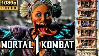 MK1 *LIGHTNING MILEENA* KLASSIC TOWER GAMEPLAY!! (JANET CAGE AS KAMEO) 1080p 60 (MORTAL KOMBAT 1)