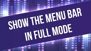 Show the menu bar in full mode shortcut key in window media player