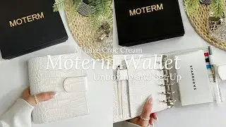 Unboxing and Setting Up My NEW Moterm Luxe A7 Planner as a Wallet