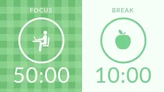 50/10 Pomodoro Timer with Green Noise 🎧 Study with Me for Deep Focus & ADHD ✨