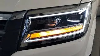 VW Crafter замена на LED фары.