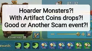 Lords Mobile - New Hoarder Monsters with Artifact Coins?!