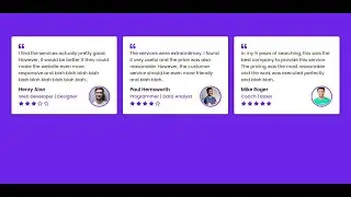 How to Make Responsive Testimonial Cards (FREE Source Code!)