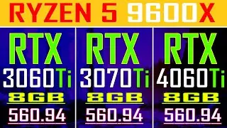 RTX 3060Ti vs RTX 3070Ti vs RTX 4060Ti || PC GAMES TEST ||