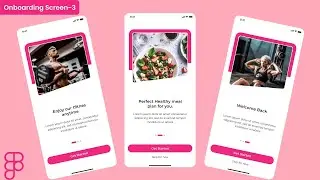App Onboarding Screens (UI&UX design) - Figma tutorial | 03 | Onboarding Screen Figma | Figma