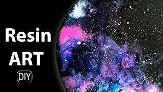 EFFECT WITH LUNAR PIGMENT. Technique RESIN ART.