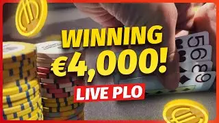 Winning HUGE Pots in This Action €5/€10 PLO Poker Game | Poker Vlog 009 #poker