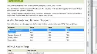 HTML5 & CSS3 Audio