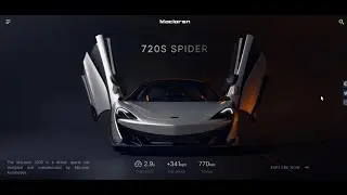 McLaren 720s Web Design  -  Responsive Landing Page  HTML CSS  |  Citrine Code