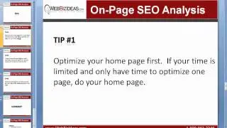 On-Page Optimization Analysis for Local Businesses