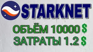 STARKNET НАБЕЙ ОБЪЁМ 10000💲 ВСЕГО ЗА 1.2💲
