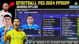 eFootball PES 2024 PPSSPP Mod Bri liga 1 Indonesia & Full Asia di Android Offline Terbaru 2023