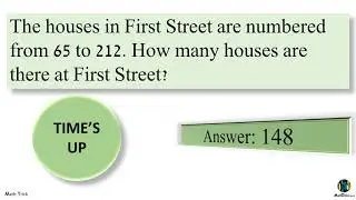 Mental Calculation: Finding the Number of Pages from a Range of Pages