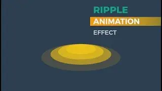 How to make Ripple Animation Using Only HTML & CSS